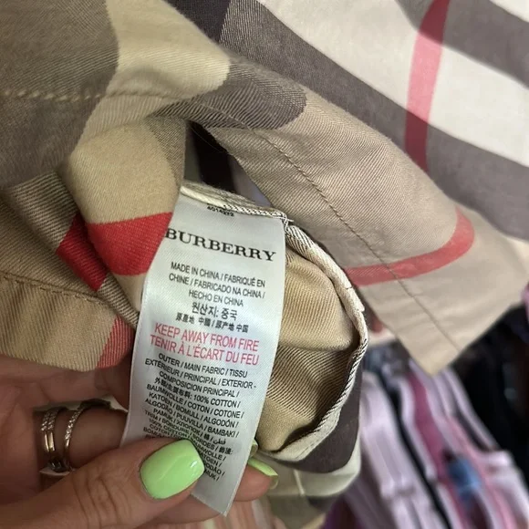 Burberry Summer Dress w/ pockets Size 6